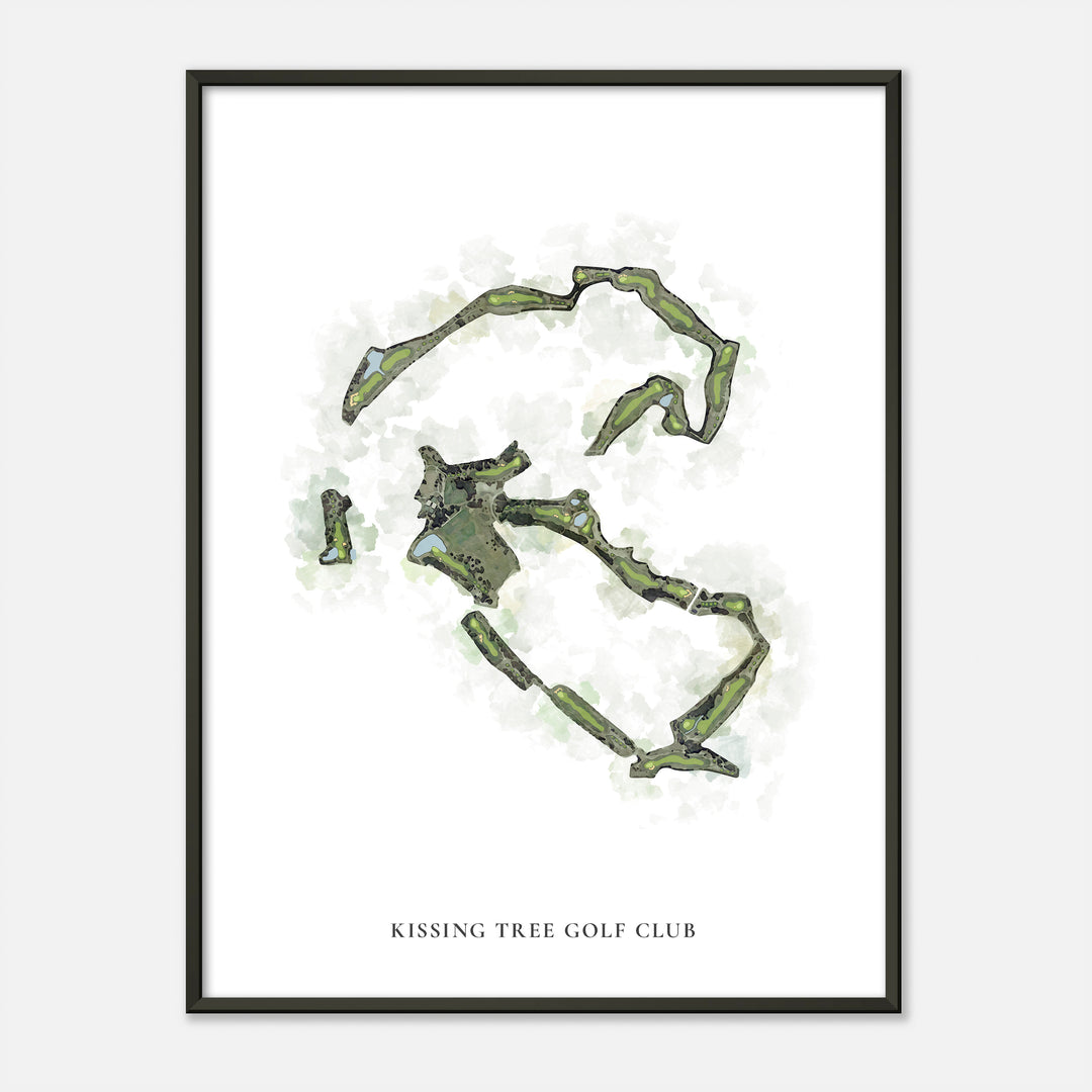 Print of Kissing Tree Golf Club Classic Map