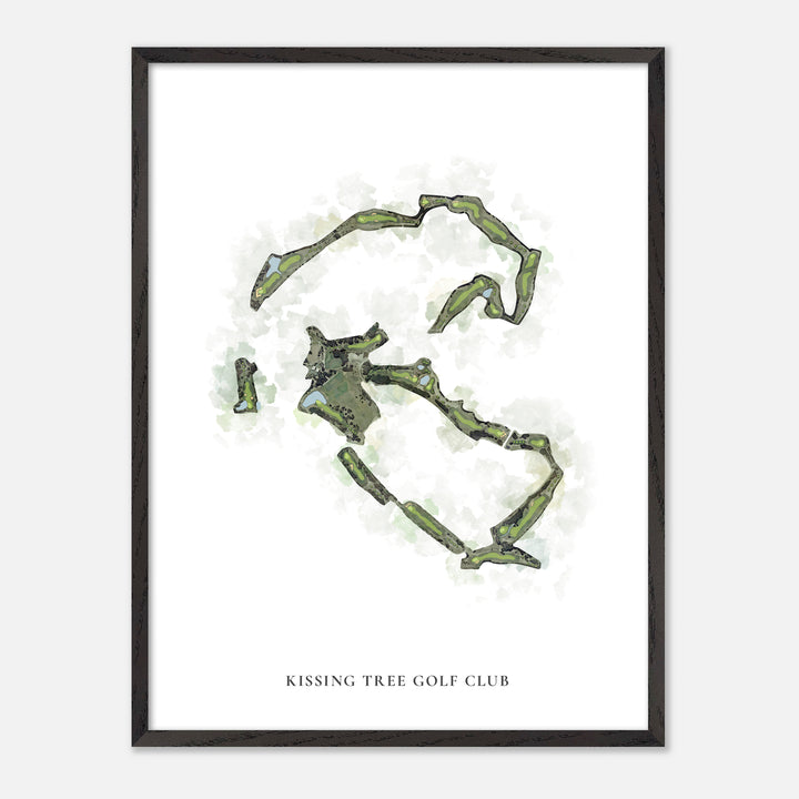 Print of Kissing Tree Golf Club Classic Map