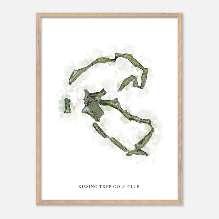 Print of Kissing Tree Golf Club Classic Map