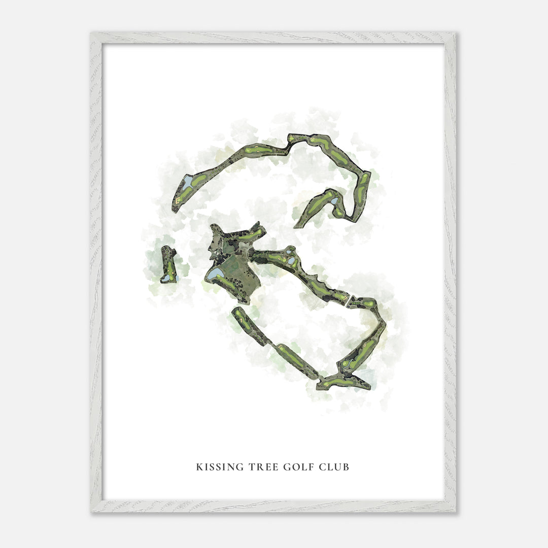 Print of Kissing Tree Golf Club Classic Map