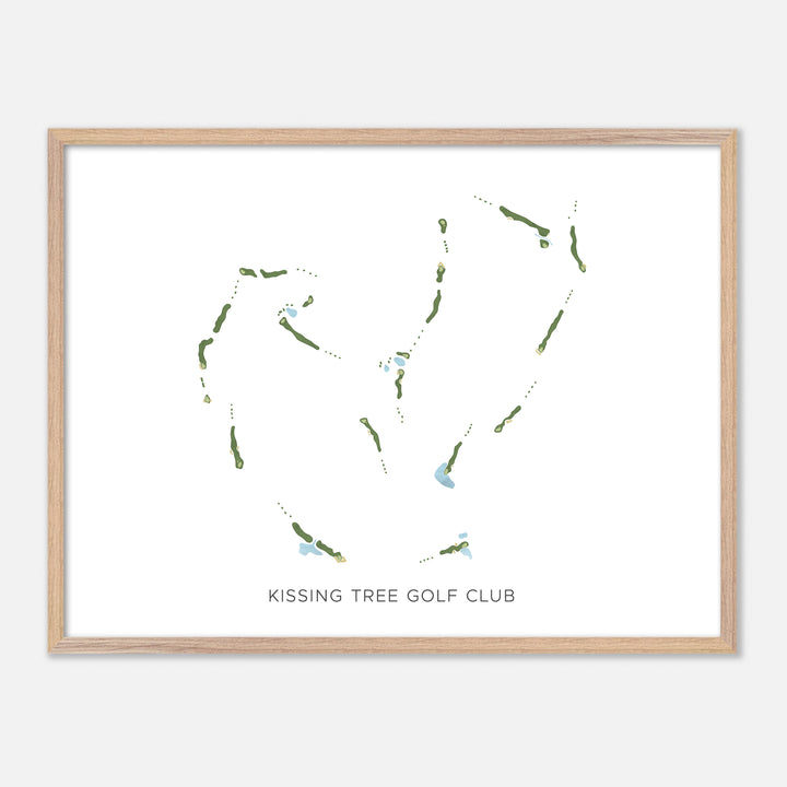 Print of Kissing Tree Golf Club Modern Map