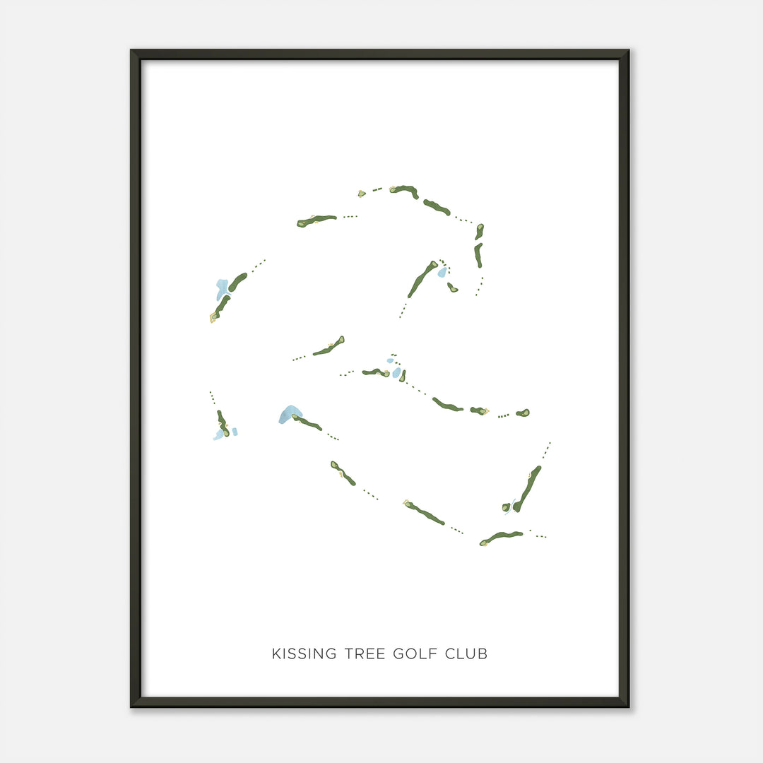 Print of Kissing Tree Golf Club Modern Map