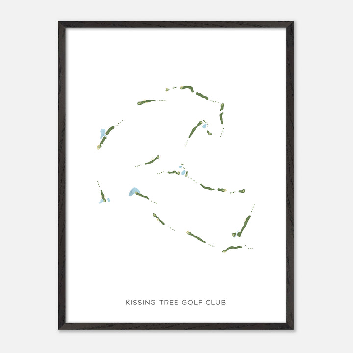 Print of Kissing Tree Golf Club Modern Map