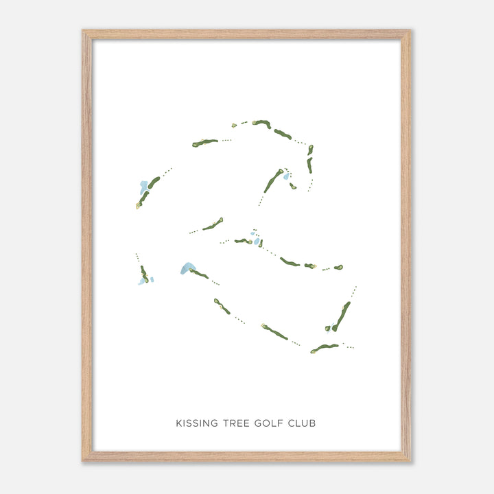 Print of Kissing Tree Golf Club Modern Map