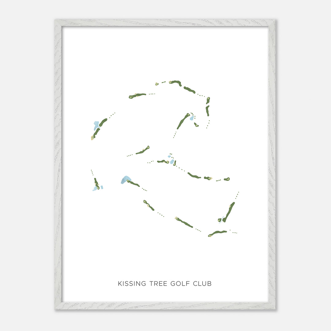 Print of Kissing Tree Golf Club Modern Map