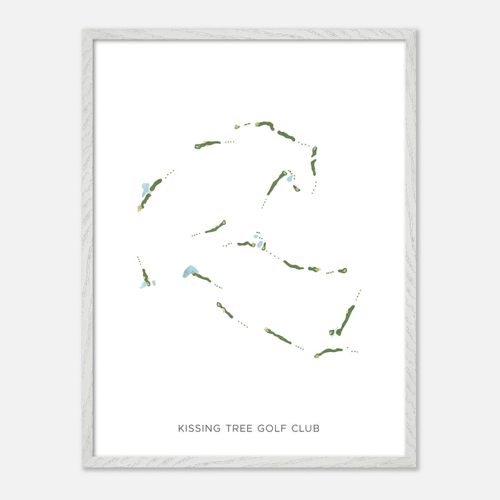 Print of Kissing Tree Golf Club Modern Map