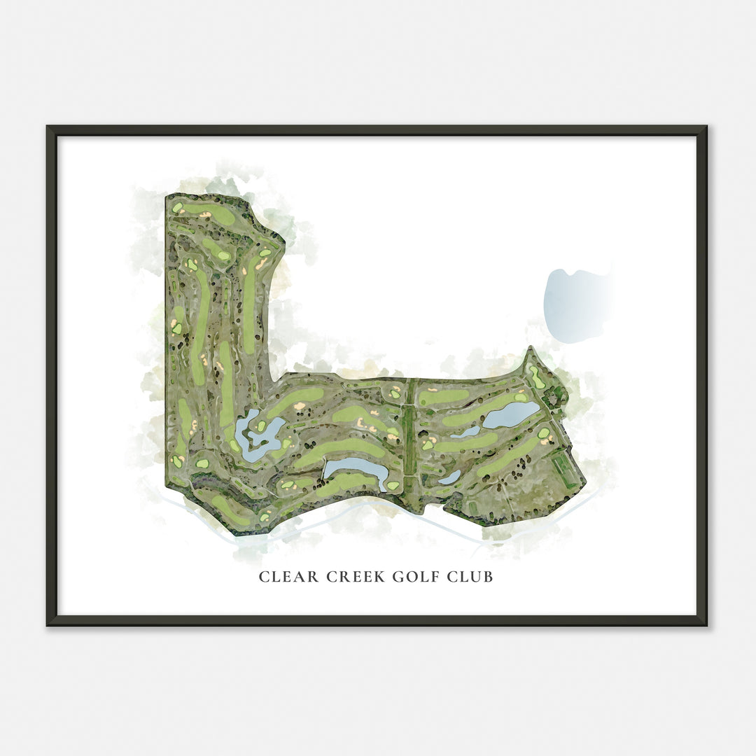 Print of Clear Creek Golf Club Classic Map