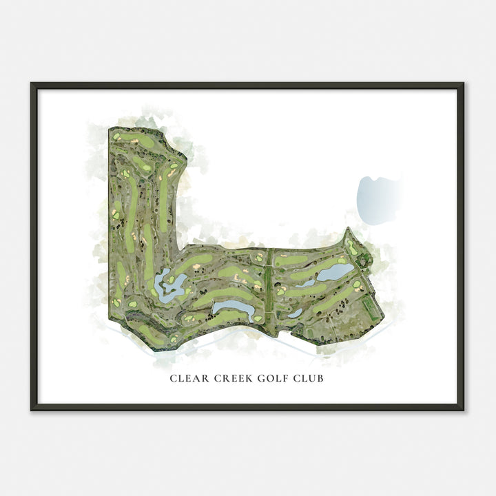Print of Clear Creek Golf Club Classic Map