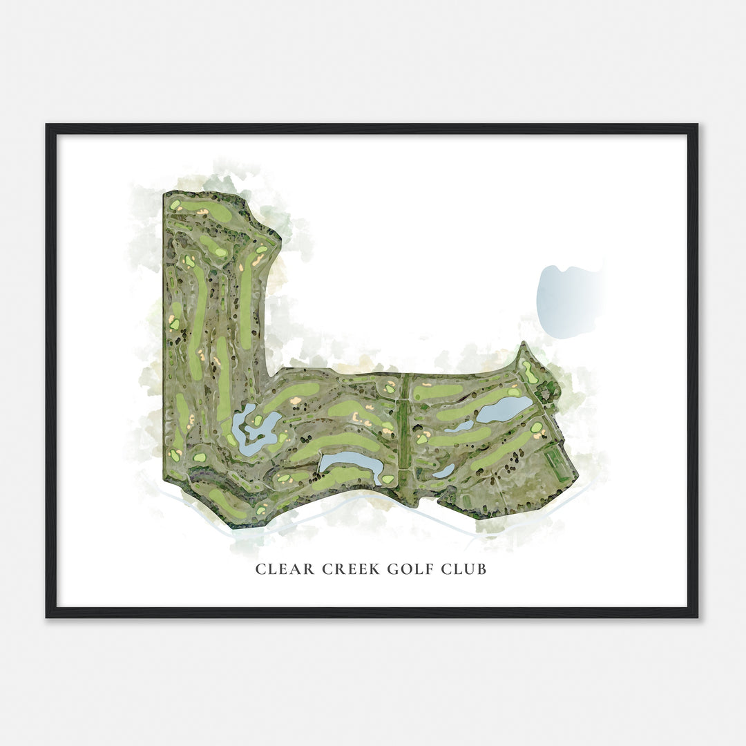 Print of Clear Creek Golf Club Classic Map