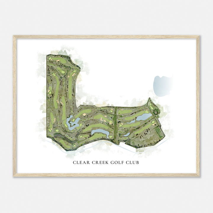 Print of Clear Creek Golf Club Classic Map