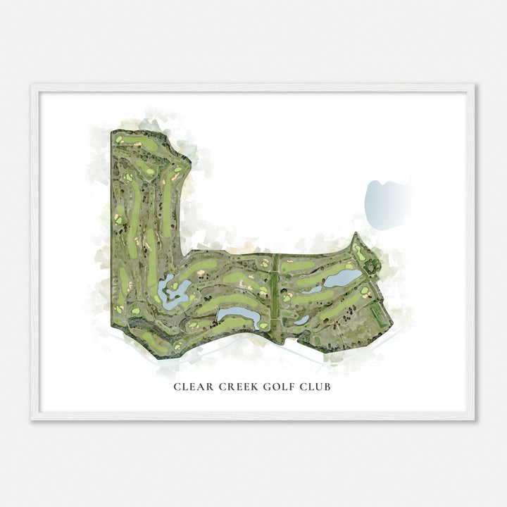 Print of Clear Creek Golf Club Classic Map
