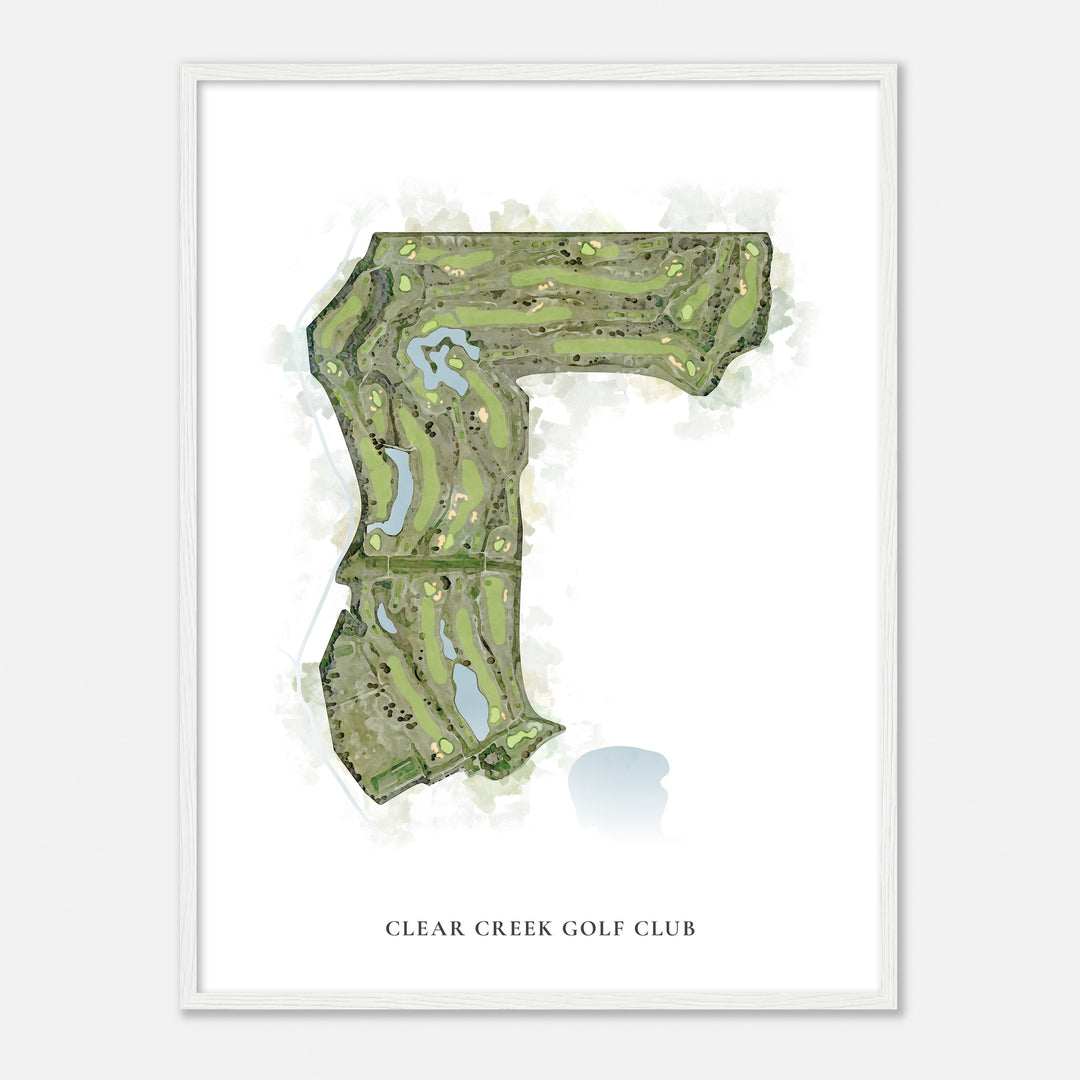 Print of Clear Creek Golf Club Classic Map