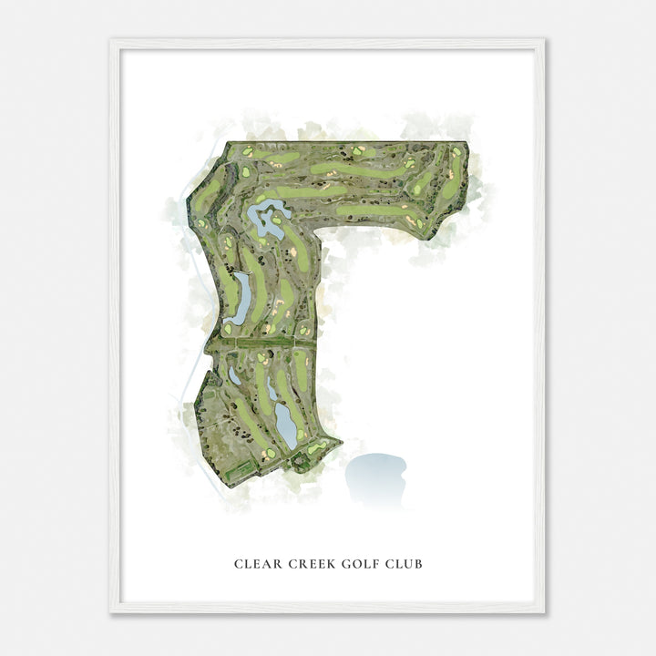 Print of Clear Creek Golf Club Classic Map