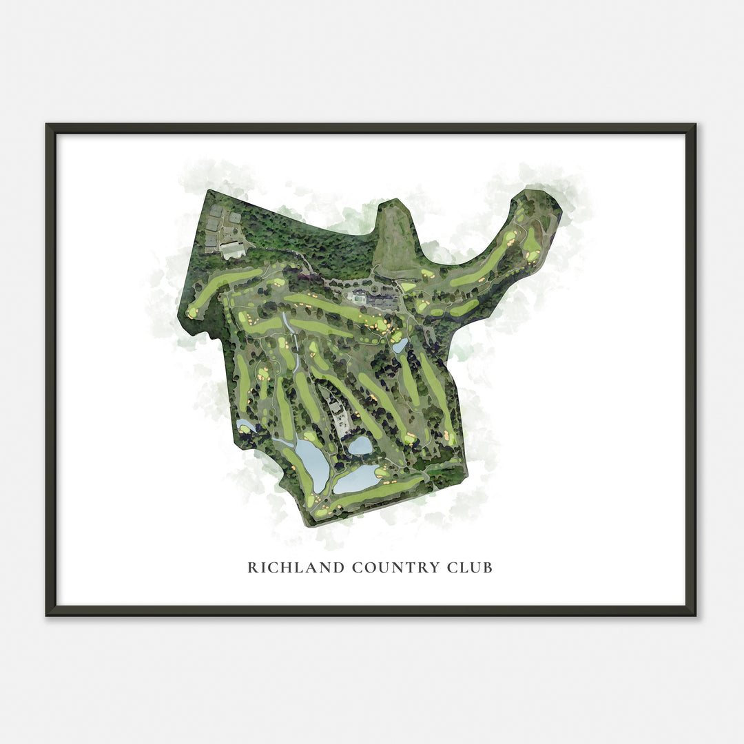 Print of Richland Country Club Classic Map
