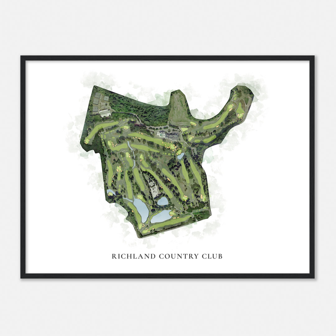 Print of Richland Country Club Classic Map