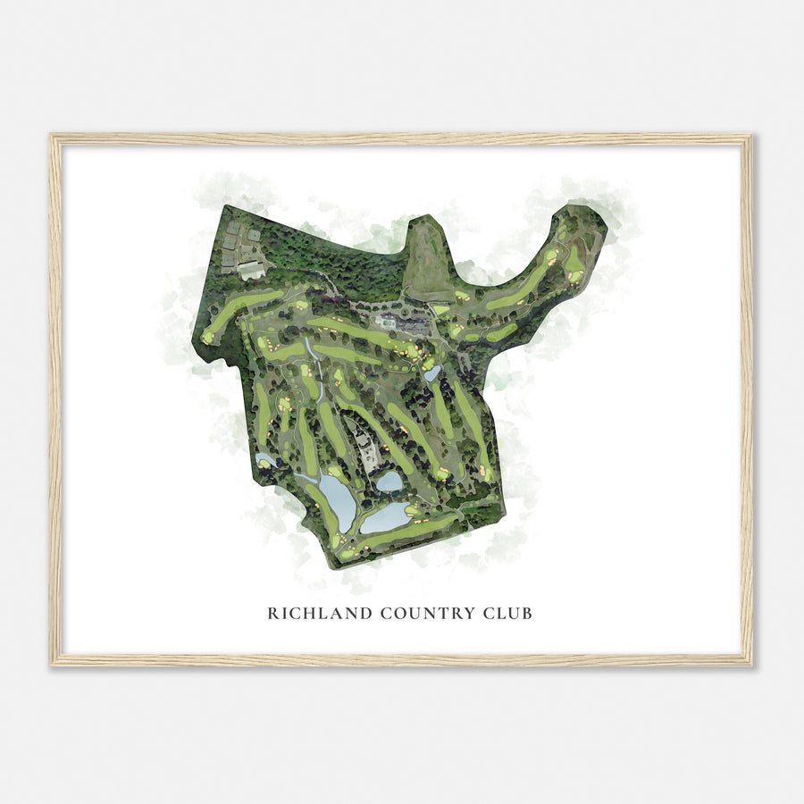 Print of Richland Country Club Classic Map