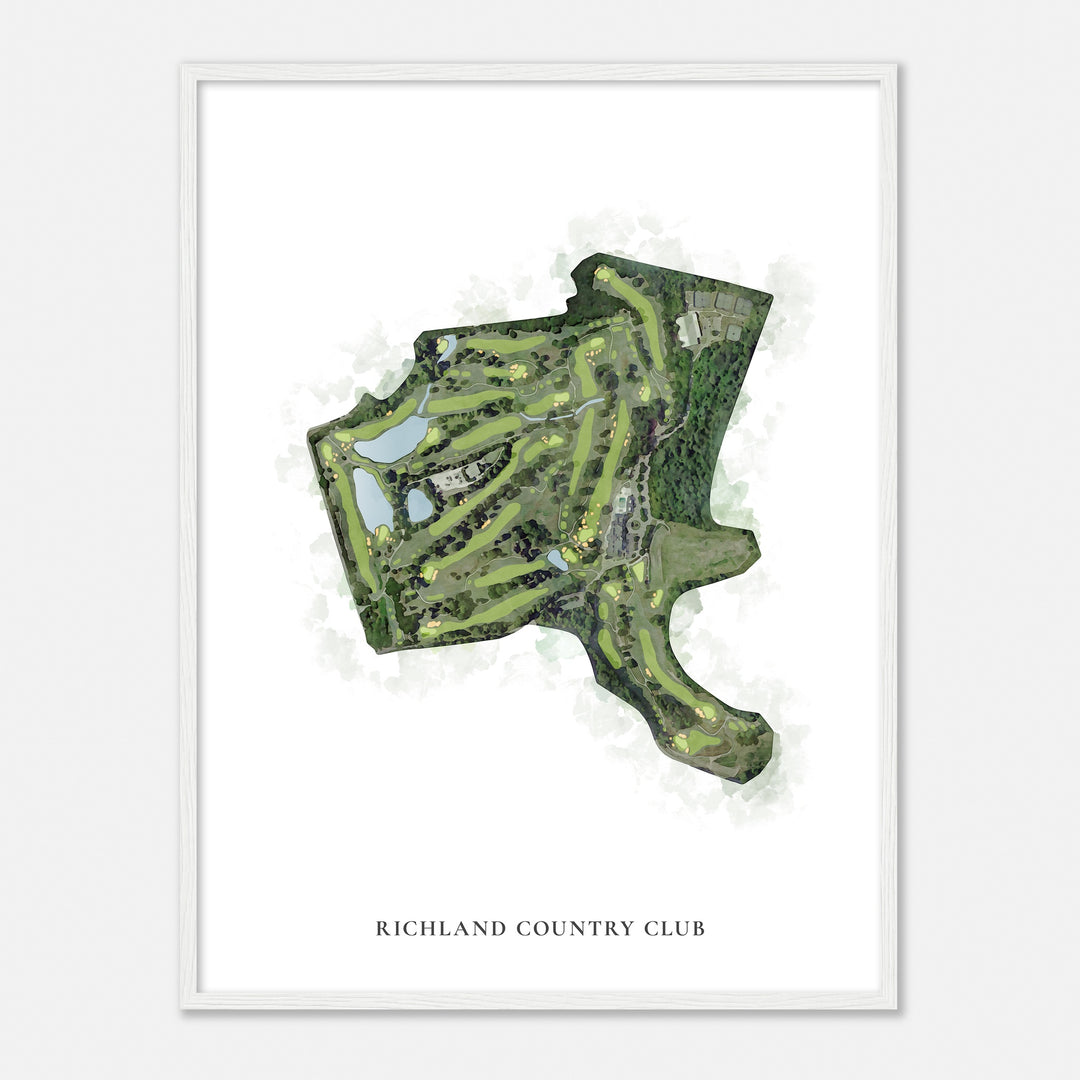 Print of Richland Country Club Classic Map