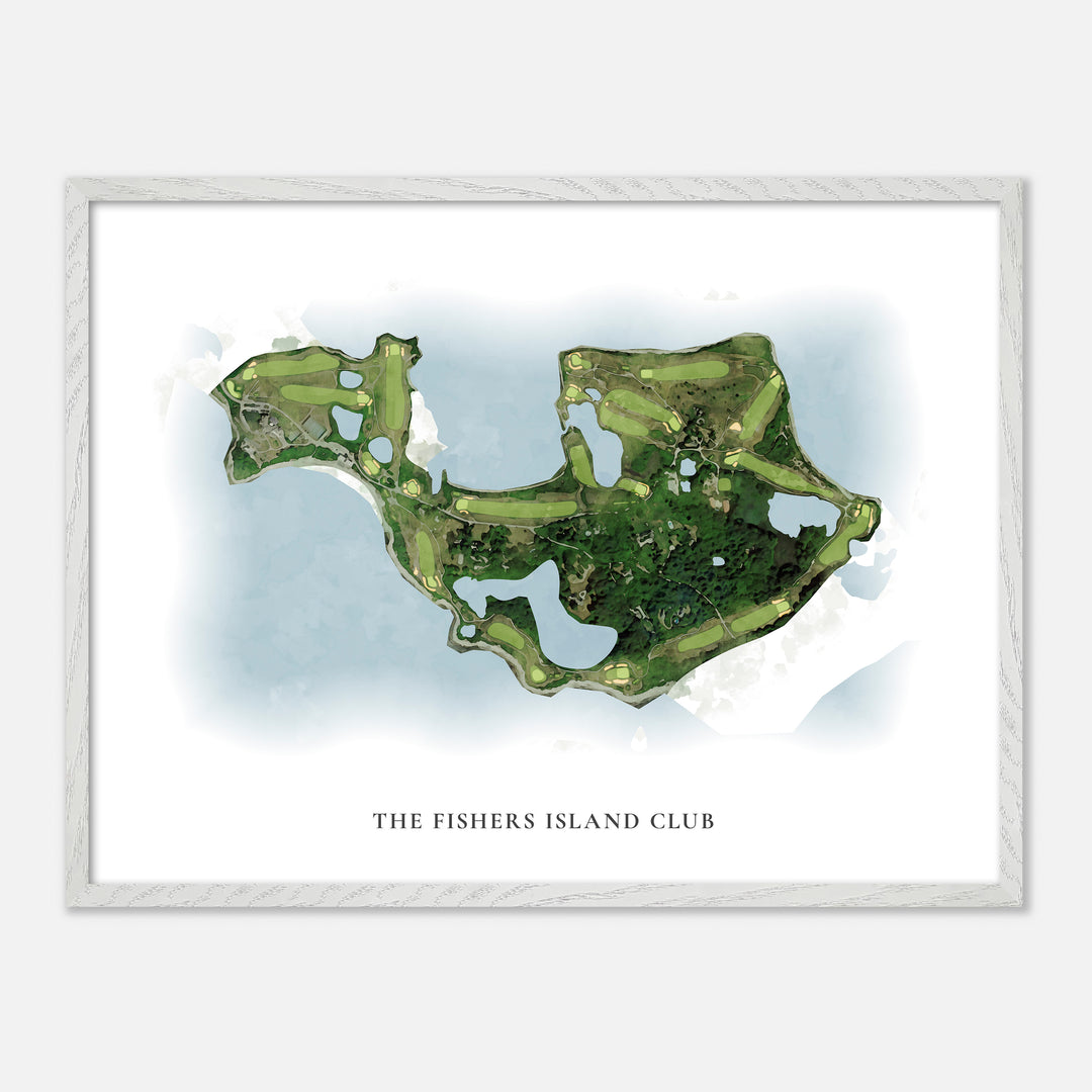 Print of The Fishers Island Club Classic Map