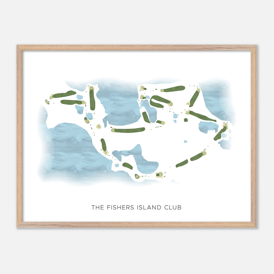 Print of The Fishers Island Club Modern Map