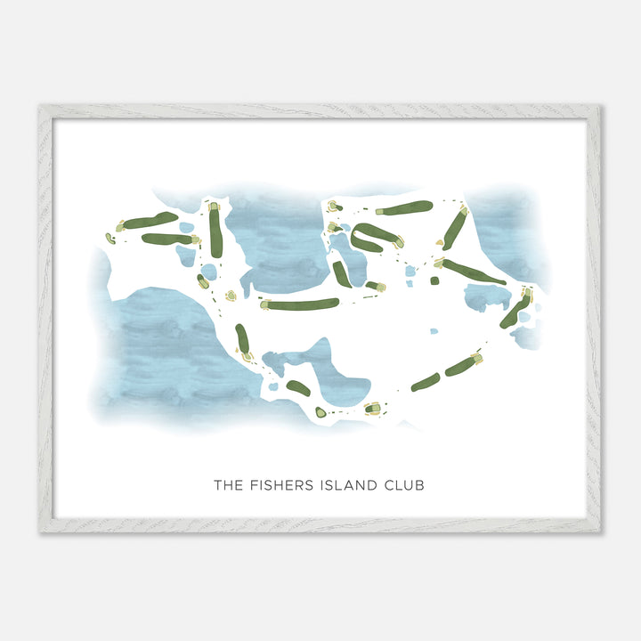 Print of The Fishers Island Club Modern Map