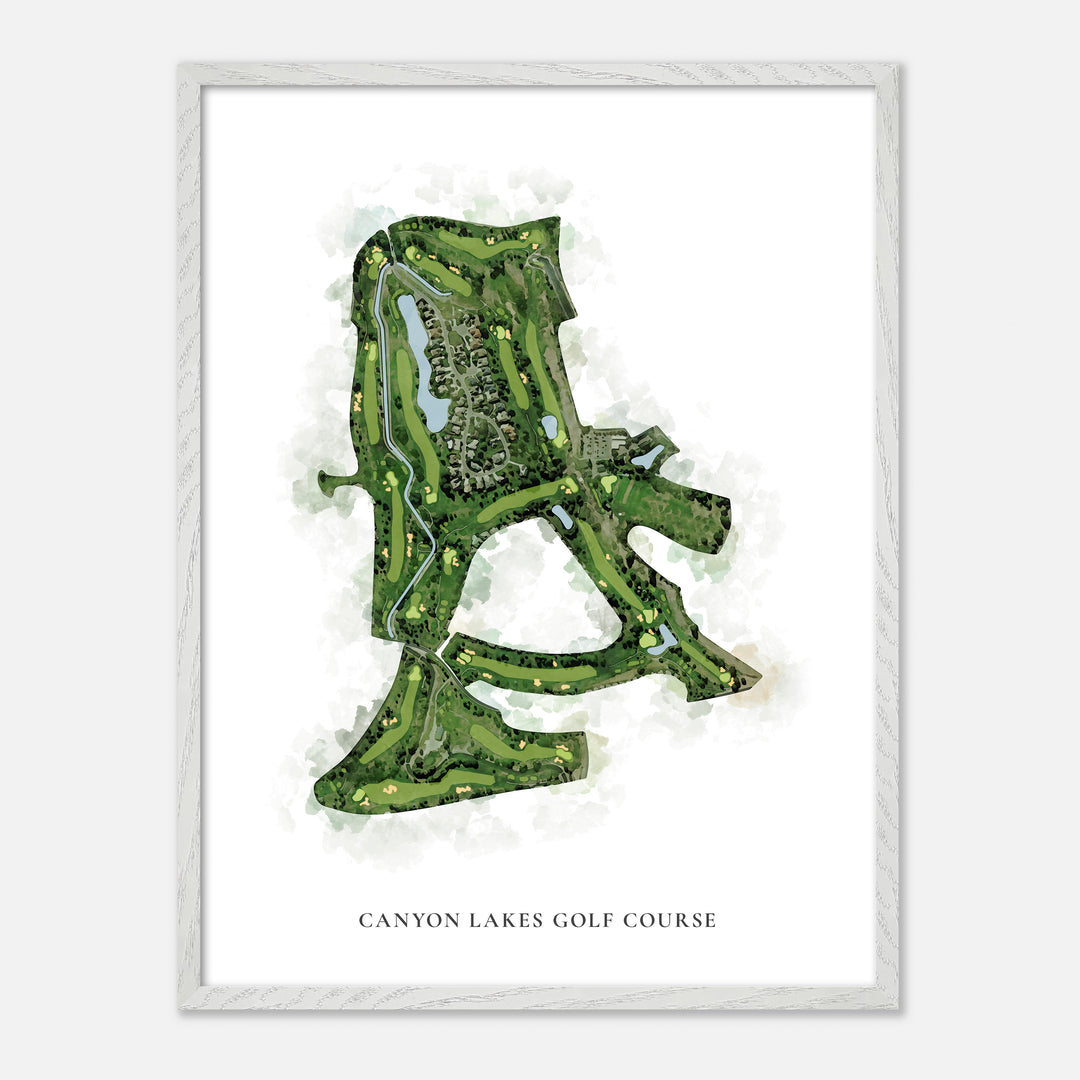 Print of Canyon Lakes Golf Course Classic Map