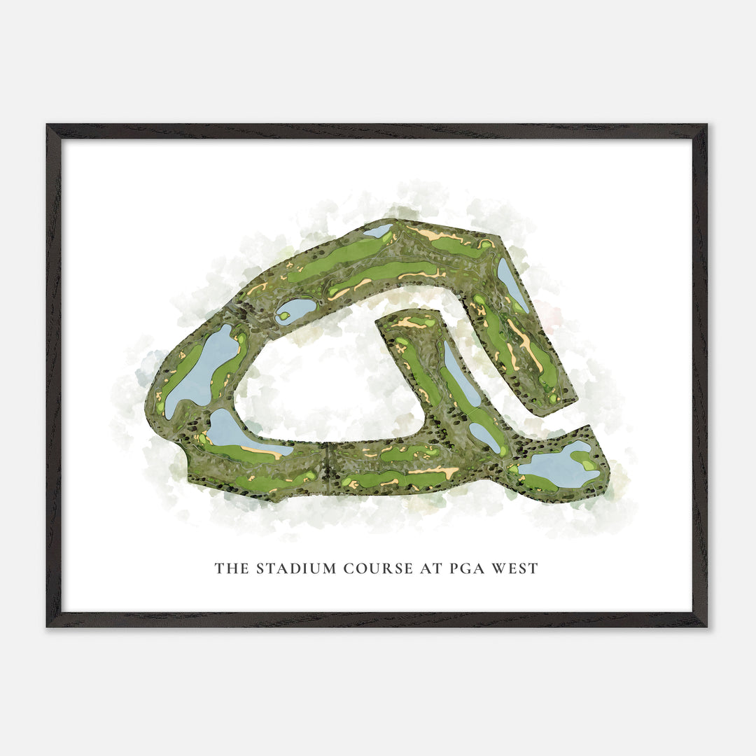 Print of The Stadium Course At Pga West Classic Map