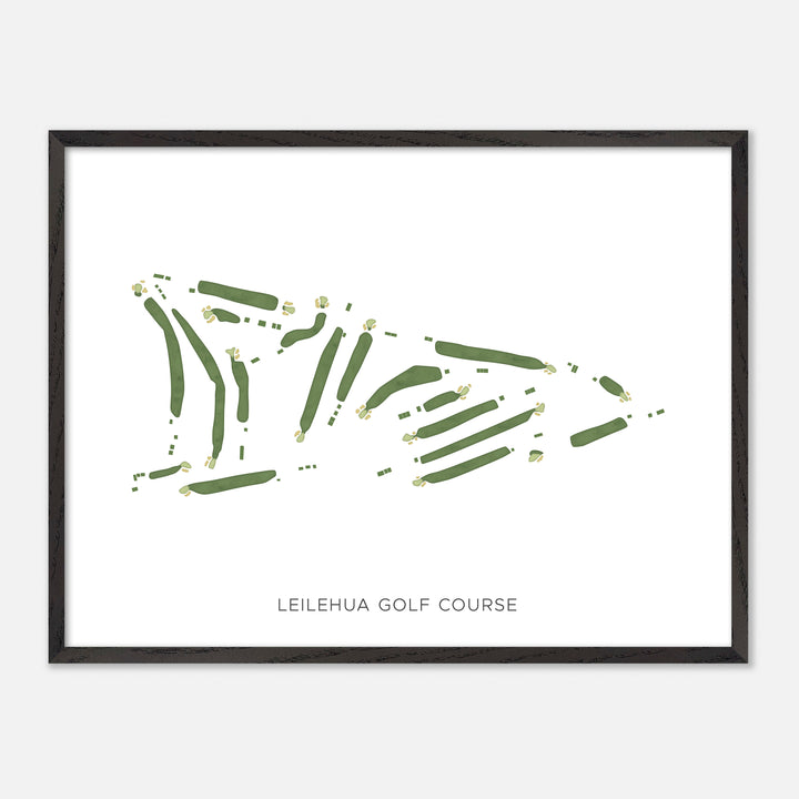 Print of Leilehua Golf Course Modern Map