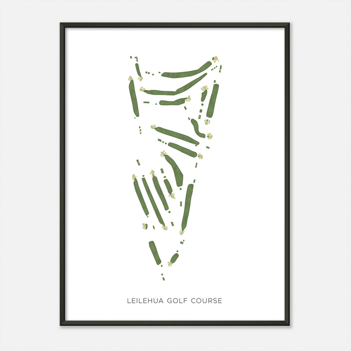 Print of Leilehua Golf Course Modern Map