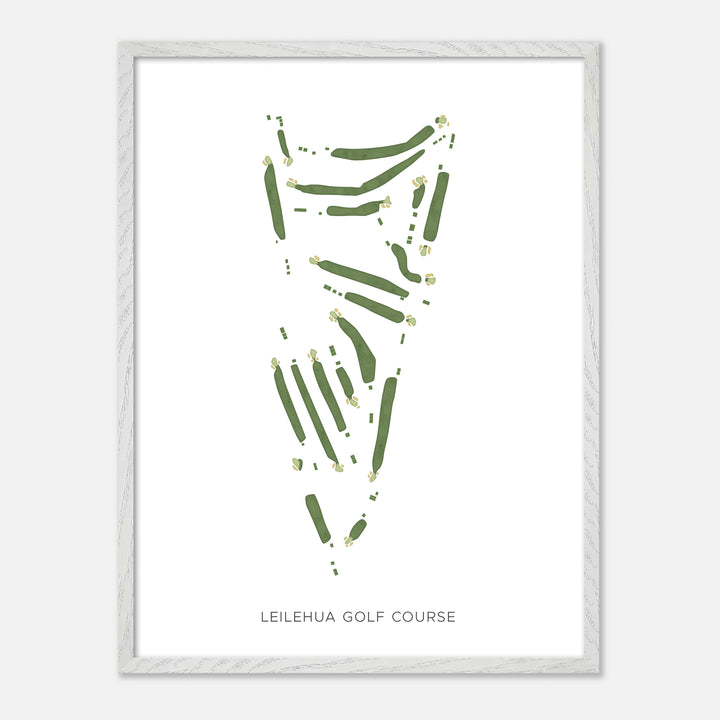 Print of Leilehua Golf Course Modern Map