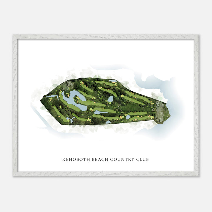 Print of Rehoboth Beach Country Club Classic Map