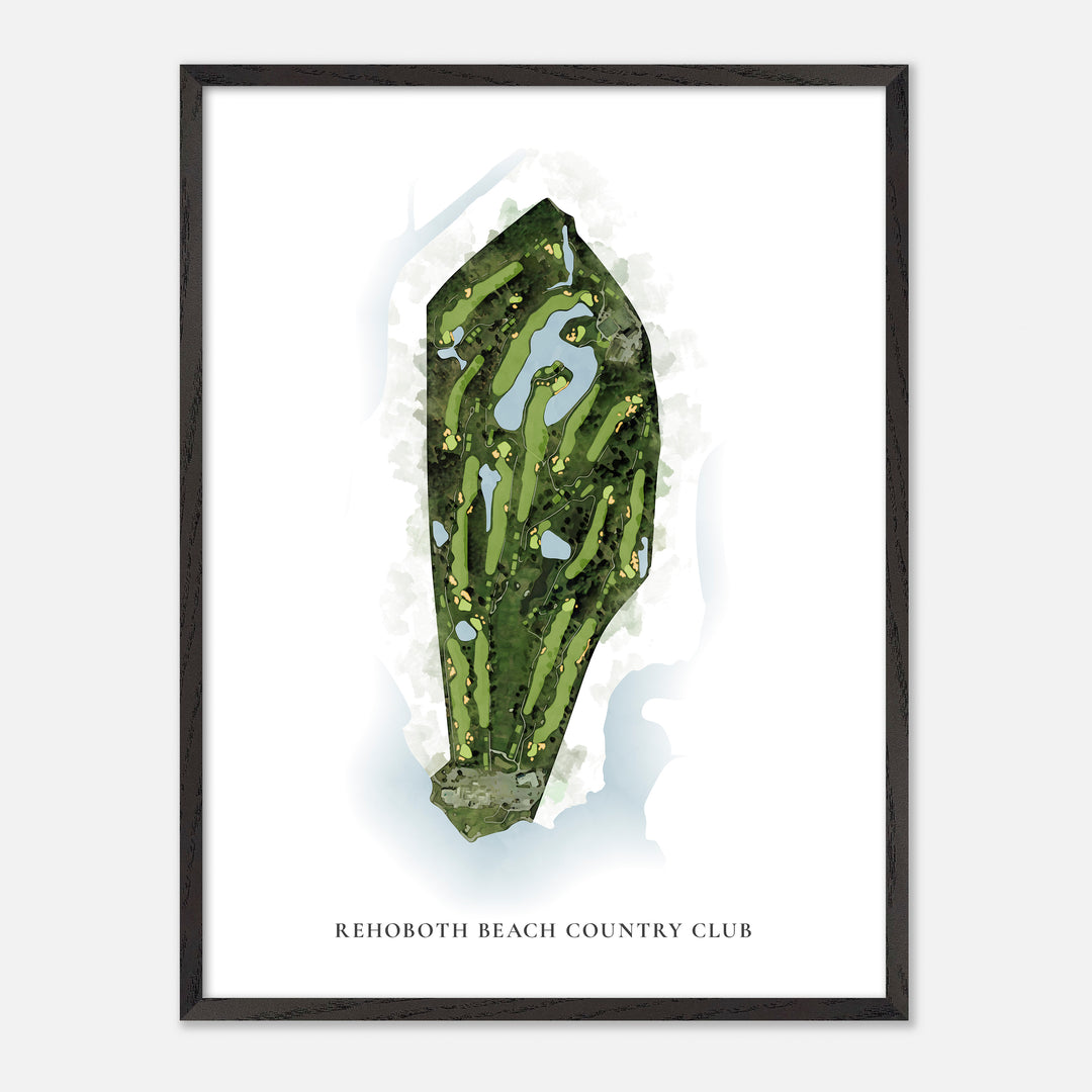 Print of Rehoboth Beach Country Club Classic Map