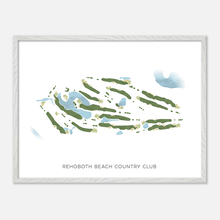 Print of Rehoboth Beach Country Club Modern Map