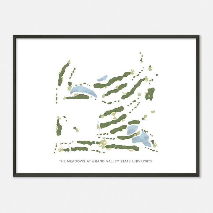 Print of The Meadows At Grand Valley State University Modern Map