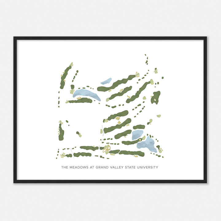 Print of The Meadows At Grand Valley State University Modern Map