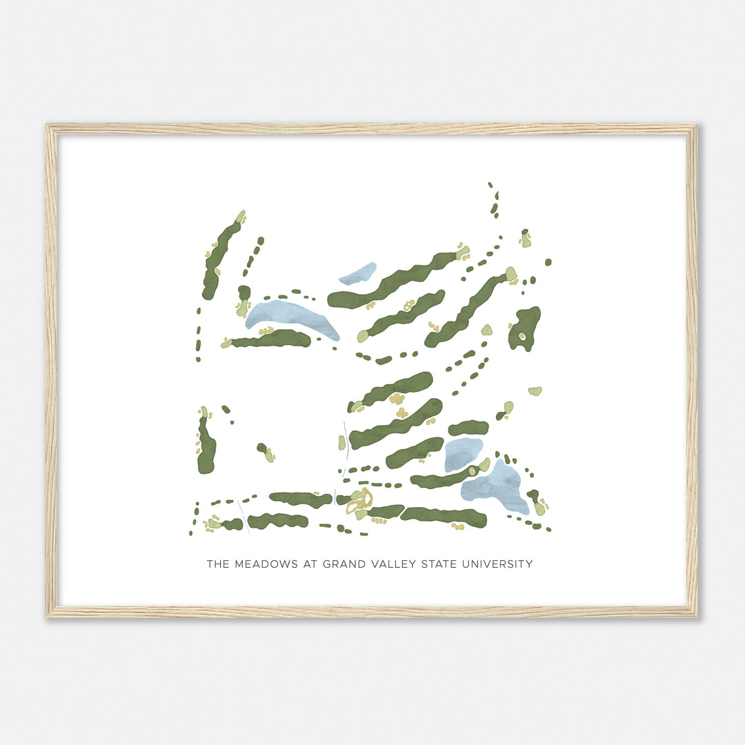 Print of The Meadows At Grand Valley State University Modern Map