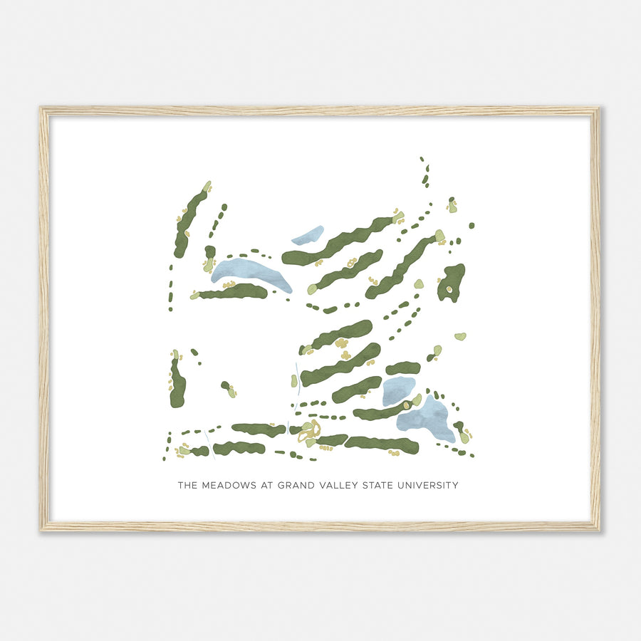 Print of The Meadows At Grand Valley State University Modern Map