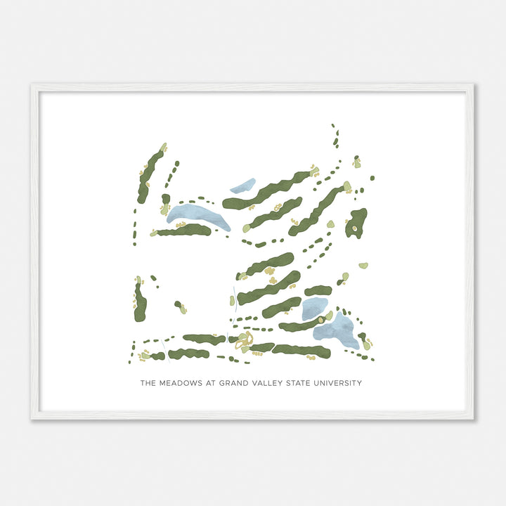 Print of The Meadows At Grand Valley State University Modern Map