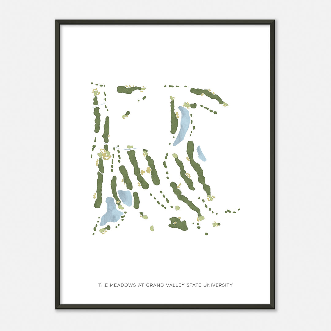 Print of The Meadows At Grand Valley State University Modern Map