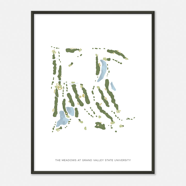Print of The Meadows At Grand Valley State University Modern Map