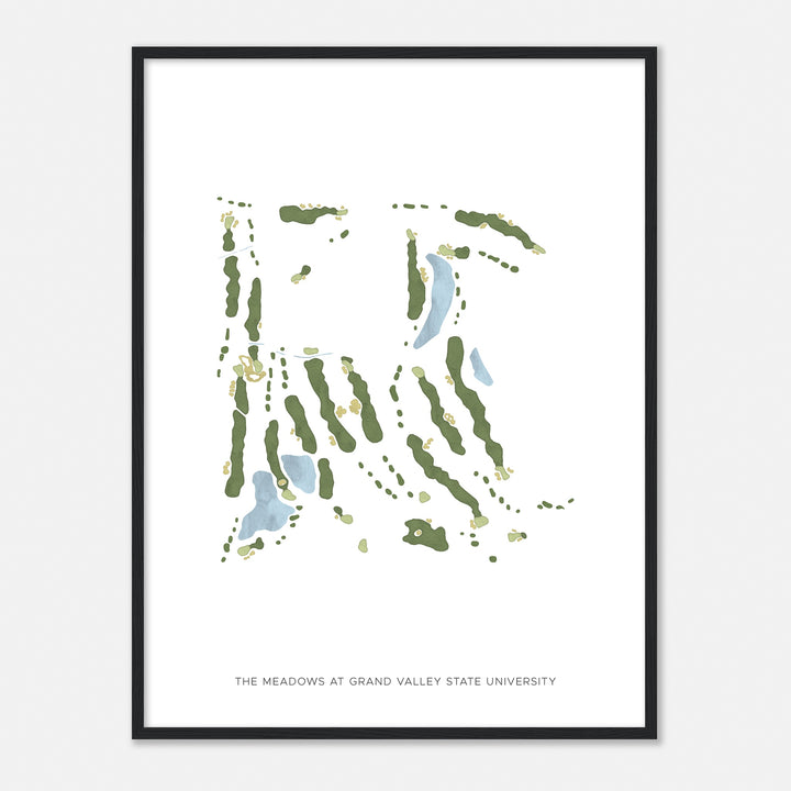 Print of The Meadows At Grand Valley State University Modern Map