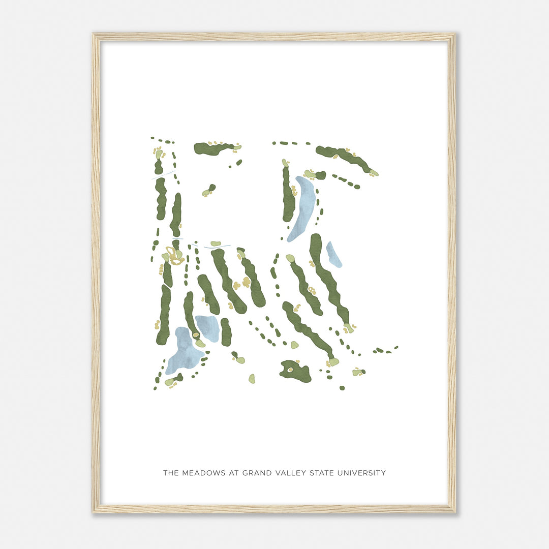 Print of The Meadows At Grand Valley State University Modern Map