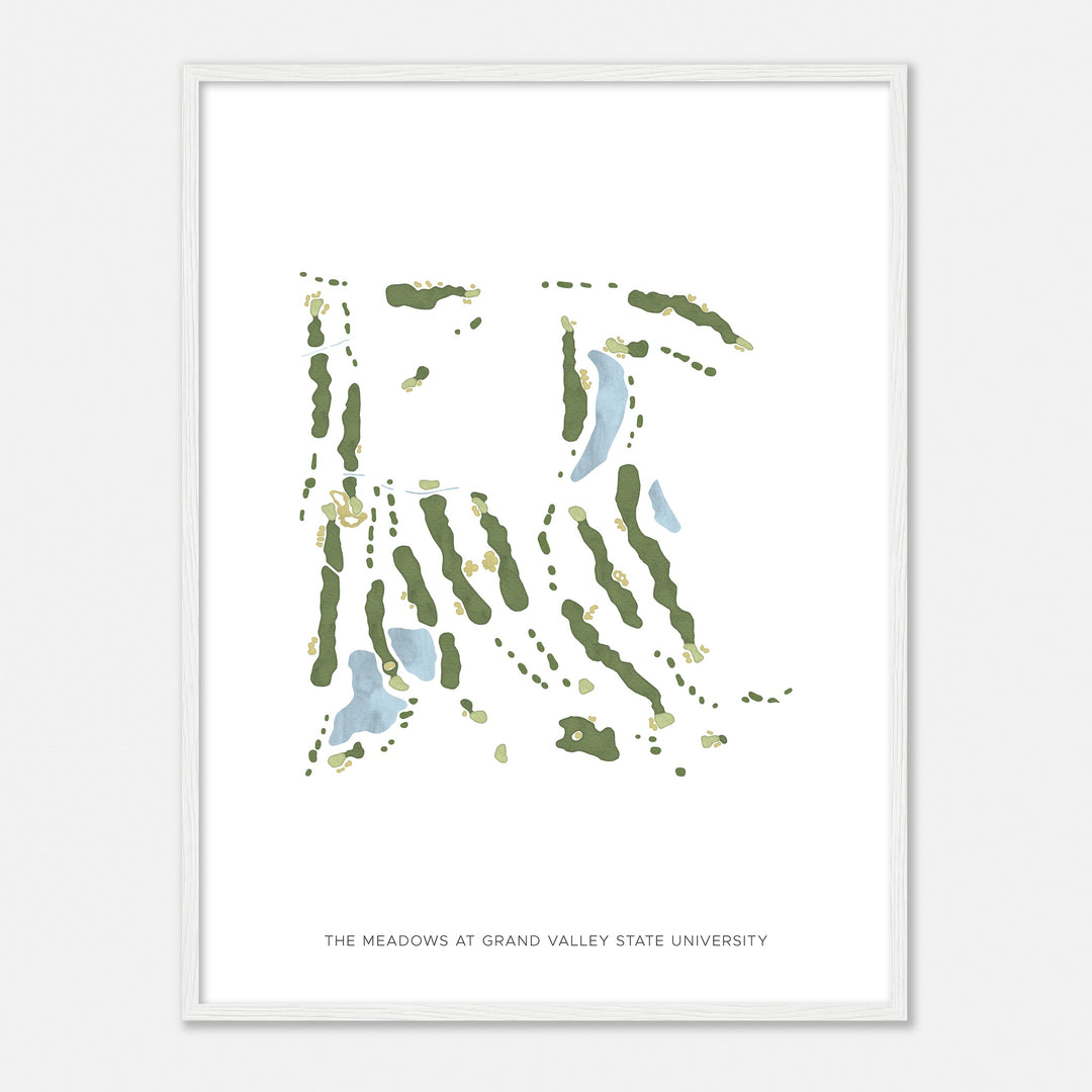 Print of The Meadows At Grand Valley State University Modern Map