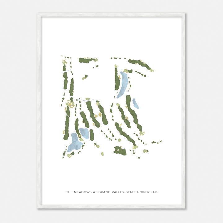 Print of The Meadows At Grand Valley State University Modern Map