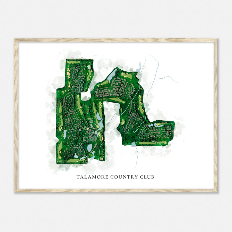 Print of Talamore Country Club Classic Map