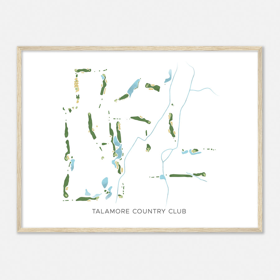 Print of Talamore Country Club Modern Map