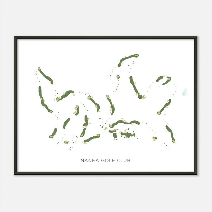 Print of Nanea Golf Club Modern Map