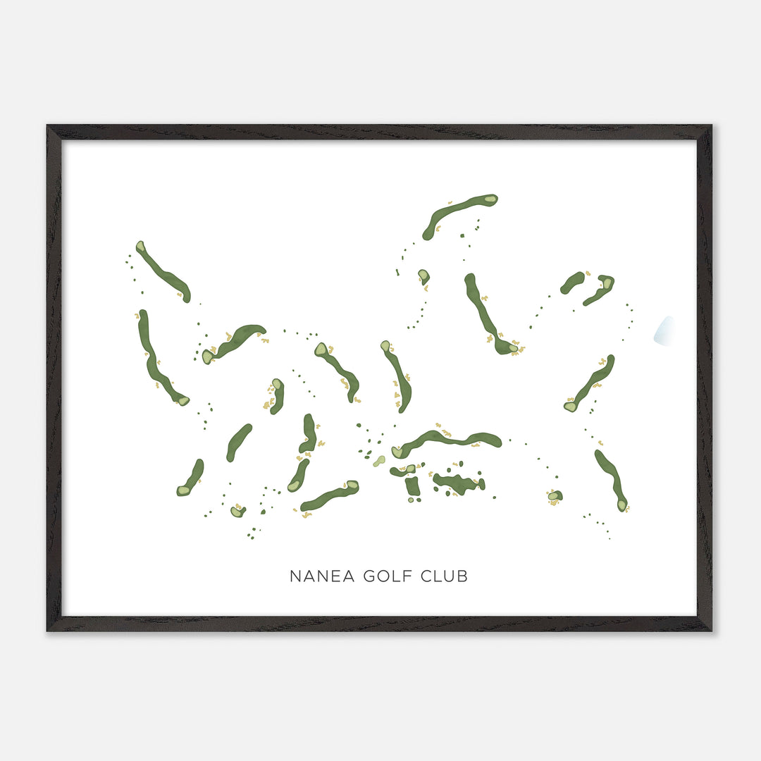 Print of Nanea Golf Club Modern Map