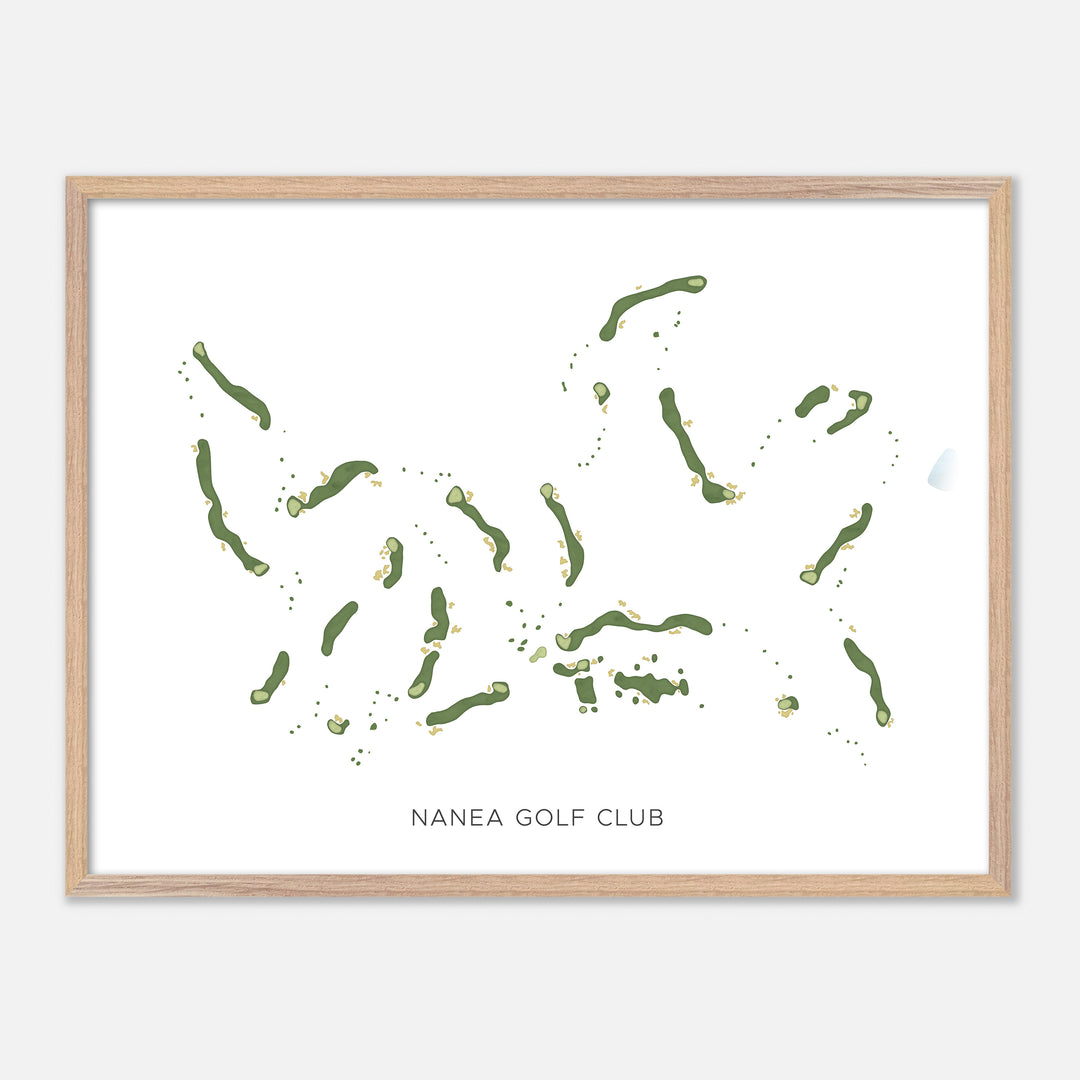 Print of Nanea Golf Club Modern Map
