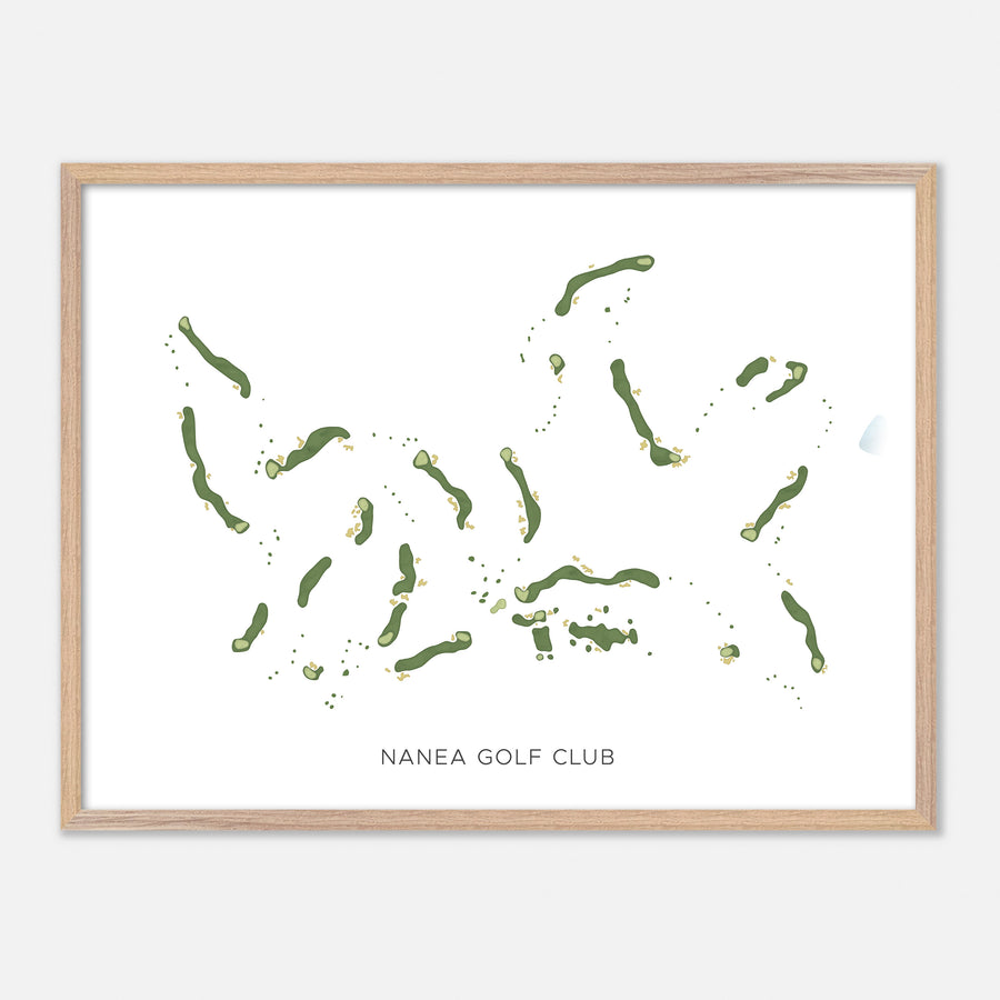 Print of Nanea Golf Club Modern Map