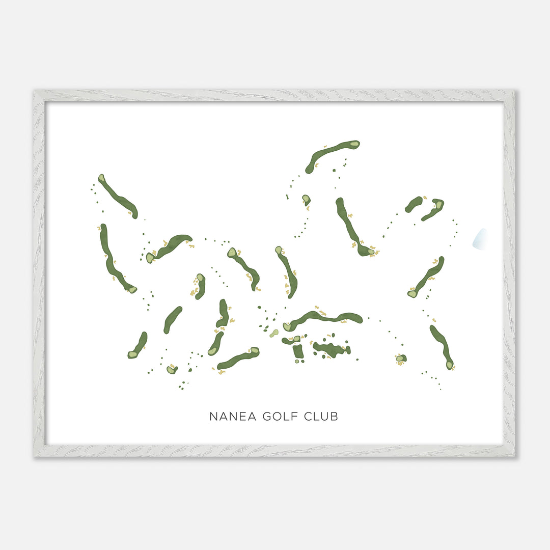 Print of Nanea Golf Club Modern Map